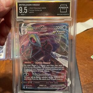 Inteleon VMAX Rapid Strike rare Pokémon Card Graded gem mint 9.5